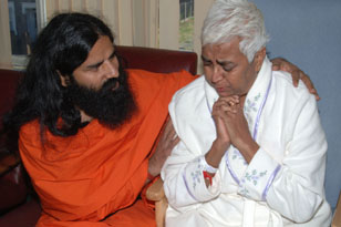 Swamiji with Patient